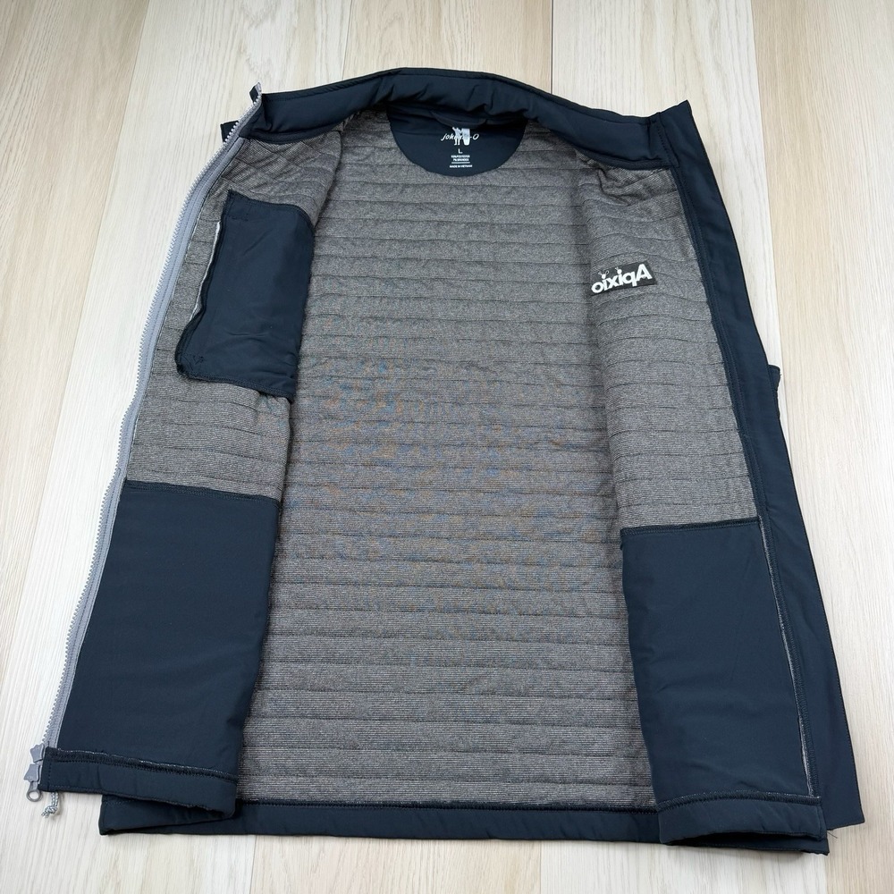 Johnnie-O Crosswind Quilted Performance Full Zip Vest Black Mens Size L Large - Picture 2 of 12